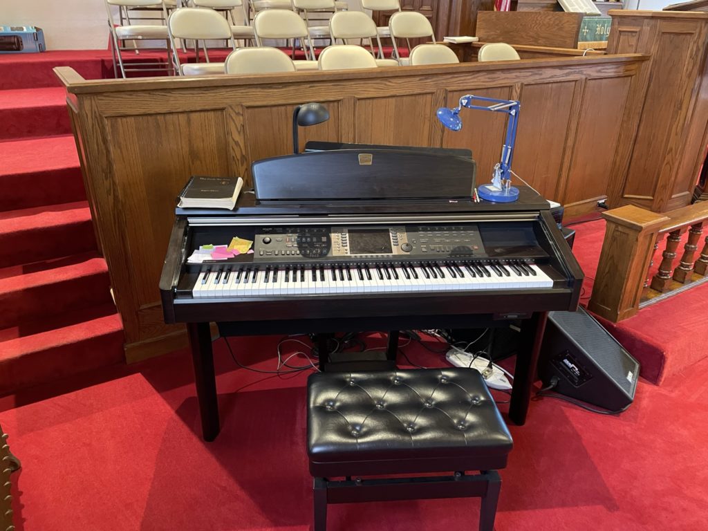 Clavinova Piano in our sanctuary