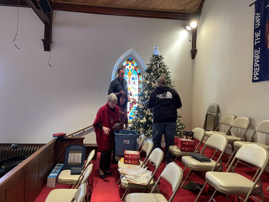 Setting up for Advent for 2021 in sanctuary