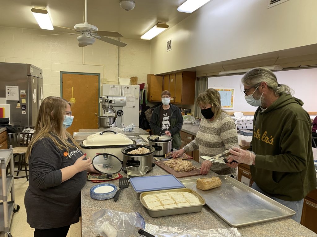 God's kitchen meal being prepared