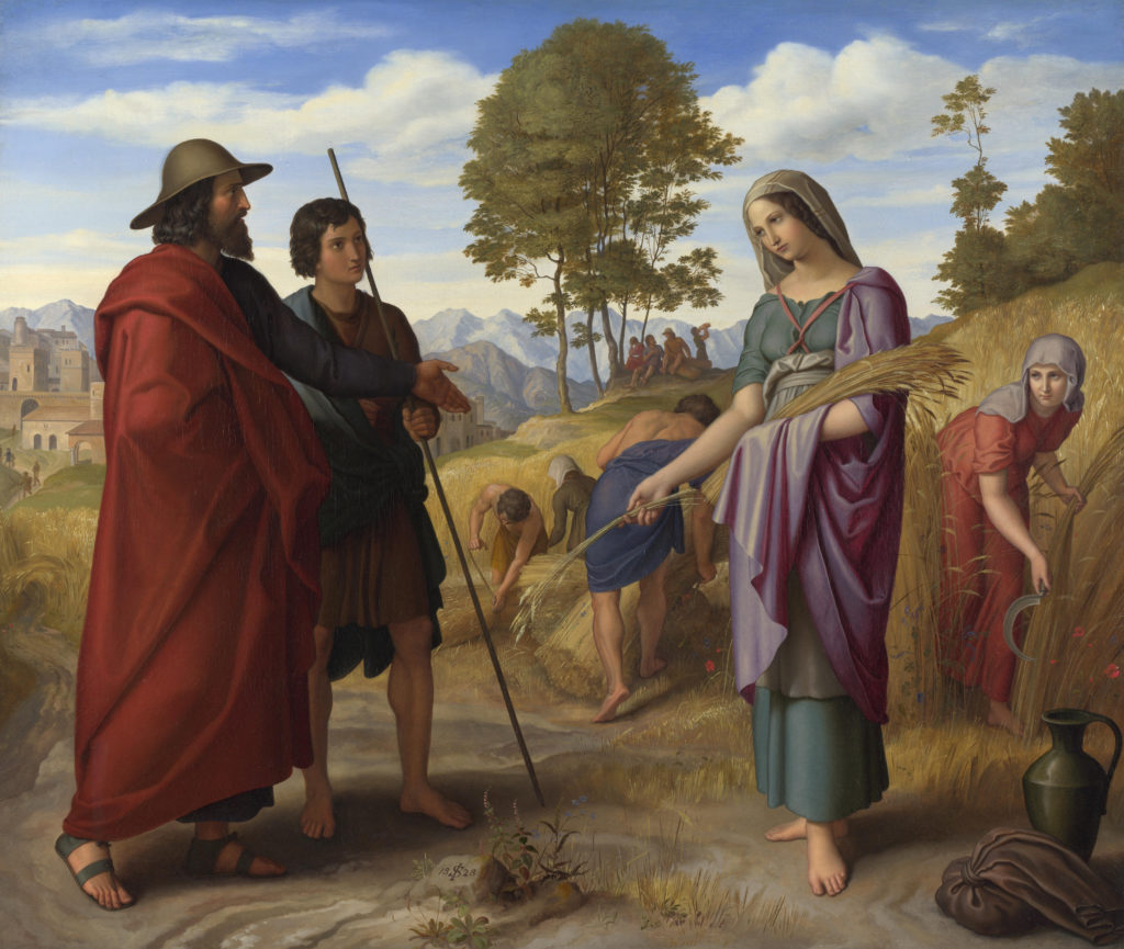 Julius Schnorr von Carolsfeld's Ruth in the field with Boaz
