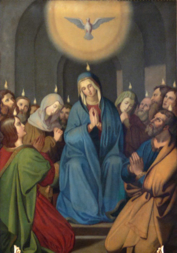 Fidelis Schabet altarpiece "Pfingstwunder."