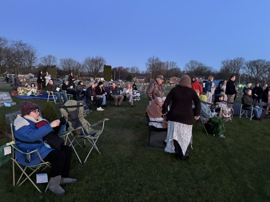 Sunrise Service on Easter Day at Geyers