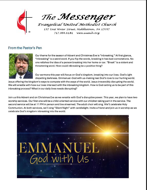 Newsletter cover